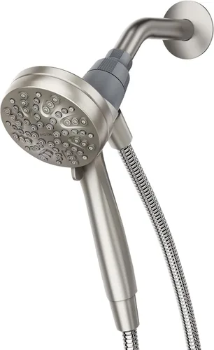 Vista 17 de Moen Engage Magnetix Níquel cepillado resistente a manchas de 3.5 pulgadas, cabezal de ducha de mano desmontable de seis funciones con sistema