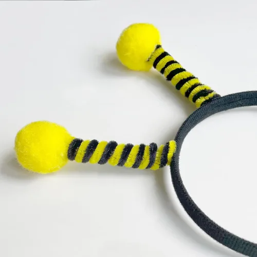 Vista 6 de 15 diademas de tentáculo de abeja para fiestas, para niñas, decoración de abejas Amarillo