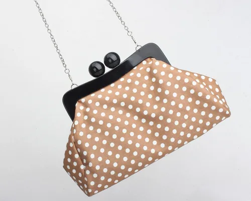 Vista 2 de Bolso de noche de lunares para mujer, bolso de fiesta de boda, bolsa de cóctel