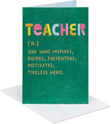 Vista 7 de American Greetings - Tarjeta de agradecimiento para maestros (Un gran año)