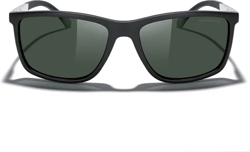 Vista 3 de MERRY'S Gafas de sol polarizadas rectángulo unisex para pesca que conduce el templo de aluminio S8658 del golf