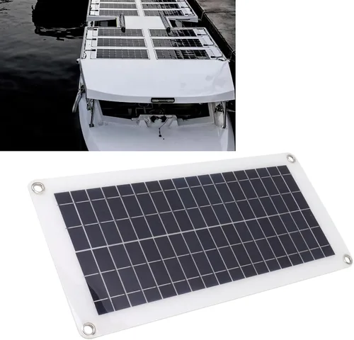 Vista 2 de Solar Panel Charger Kit, 10W 18V Portable Easy to Use, Wide Application