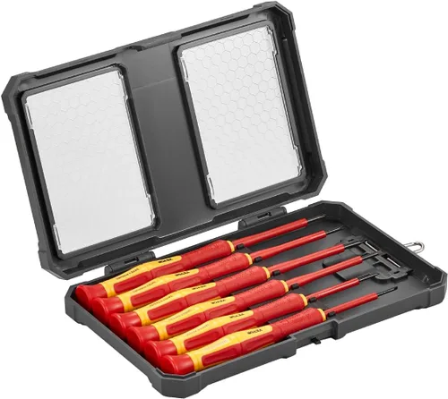 Vista 10 de VEVOR Juego de destornilladores aislados, juego de 50 destornilladores eléctricos profesionales, herramienta eléctrica aislada de 1000 V, con puntas