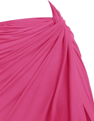 Vista 4 de ZAFUL Falda de 2 piezas para mujer con camiseta sin mangas, falda torcida alta, vestido ajustado para fiesta, club, noche, cóctel