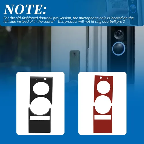 Vista 4 de Protector de pantalla de repuesto compatible con Ring Doorbell Pro versión anterior (1 unidad)