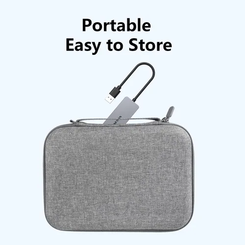 Vista 7 de Concentrador USB 3.0, 4 puertos con puerto de alimentación USB-C, concentrador de datos de alta velocidad y extensor para laptop, computadora