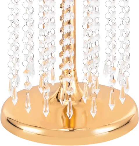 Vista 5 de 10 piezas de centros de mesa de boda de 23.6 in de alto, jarrones de flores elegantes a granel para decoración de mesa de centro de mesa, soportes