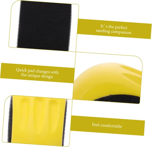 Vista 3 de OSALADI Bloque de lijado manual en forma de ratón, almohadilla de pulido de diseño ergonómico para comodidad Material para espacios reducidos