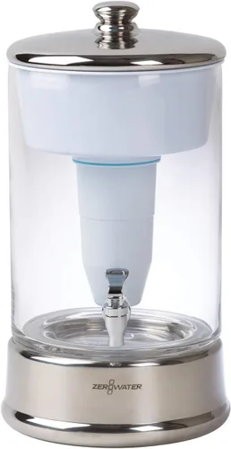 Vista 5 de ZeroWater Filtro de repuesto oficial: repuesto de filtro de agua de 5 etapas (paquete de 12) y dispensador de filtro de agua de vidrio listo