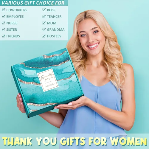 Vista 5 de Regalos de agradecimiento para mujeres, regalos de reconocimiento para empleados para compañeros de trabajo, regalo de oficina, despedida navideña