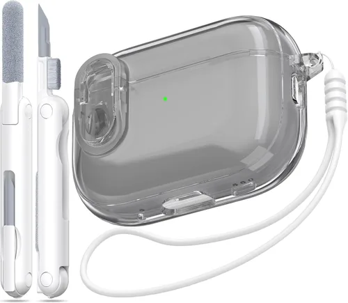 Vista 60 de Funda para Estuche de Airpods Pro de 2ª/1ª Generación, Compatible con Estuche de Airpods Pro de 2ª Gen Puerto de Carga USB C, Funda Suave