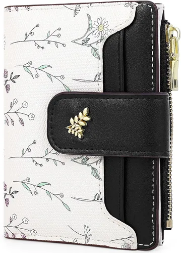 Vista 22 de Farcauo Cartera para Mujer delgada con Flores Kawaii, Carteras para Mujeres, Cartera Linda y delgada para Mujeres, Contemporáneo