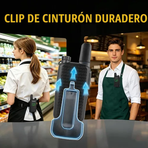 Vista 8 de TIDRADIO Walkie Talkies M11 Plus FRS de largo alcance, programación Bluetooth y cancelación de ruido AI, NOAA, VOX, radios bidireccionales de mano