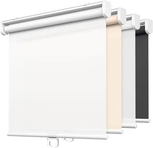 Vista 21 de LazBlinds - Persianas enrollables sin herramientas, sin taladro, sin cuerdas, para ventanas, protección UV, aislamiento térmico, filtro de luz