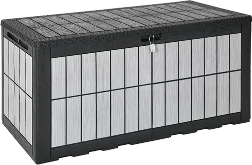 Vista 19 de YITAHOME Juego de 2 cajas de cubierta de 31 galones Negro