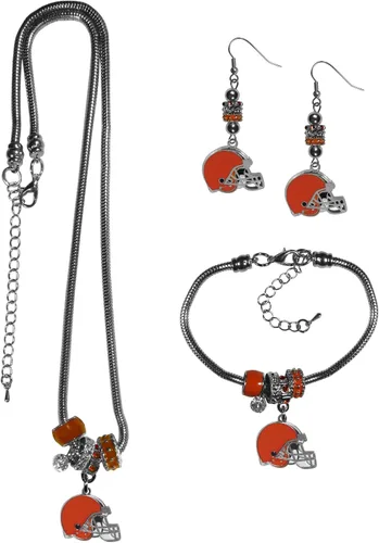 Vista 33 de Siskiyou Sports NFL womens Euro Bead Jewelry 3 piece Set