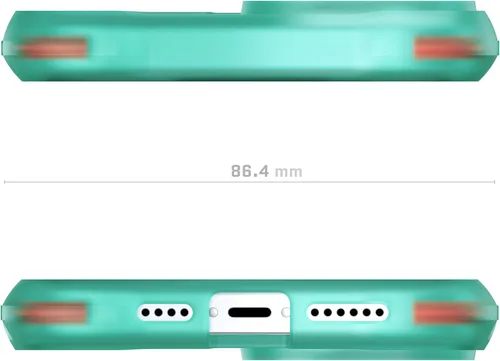 Vista 128 de Ghostek Covert Clear - Funda transparente para iPhone 15 Plus, silicona a prueba de golpes, compatible con accesorios Apple MagSafe, funda Negro