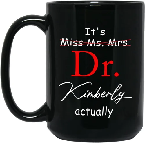 Vista 9 de Taza de café negra personalizada, regalo para agradecimiento al médico, divertida taza de café con texto en inglés "This Is A Doctor's Doctor's 11