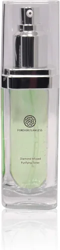 Vista 4 de Forever Flawless Tónico facial exfoliante con polvo de diamante blanco y aloe vera FF16, mejora la elasticidad y firmeza de la piel, limpia y cierra