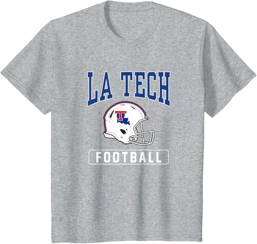 Vista 8 de Camiseta con casco de fútbol Louisiana Tech Bulldogs, Negro
