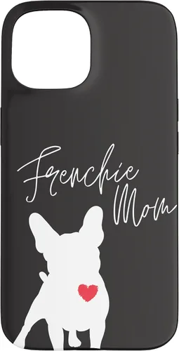 Vista 6 de Frenchie Mom French Bulldog Black Case for iPhone 17