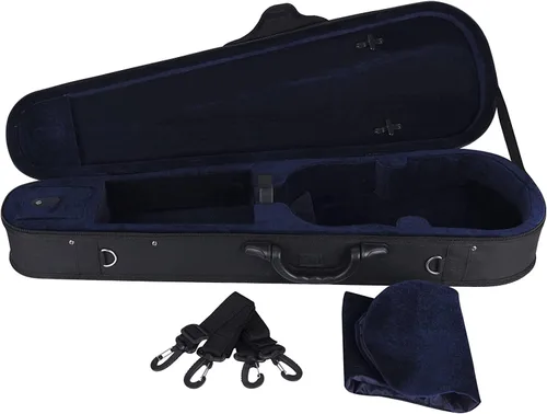 Vista 3 de Estuche básico, profesional, rígido, liviano, con forma triangular, para violín, de la marca ADM , Talla full