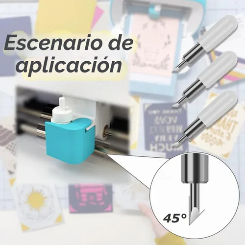 Vista 4 de THANMAO 10 cuchillas de corte de repuesto compatibles con Joy/Joy Xtra, corte de tela de vinilo de carburo estándar compatible con Joy Machine