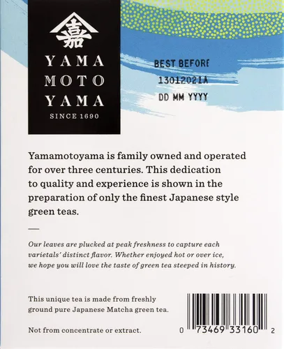 Vista 4 de Yamamotoyama Té verde helado, sin azúcar, 0.8 oz