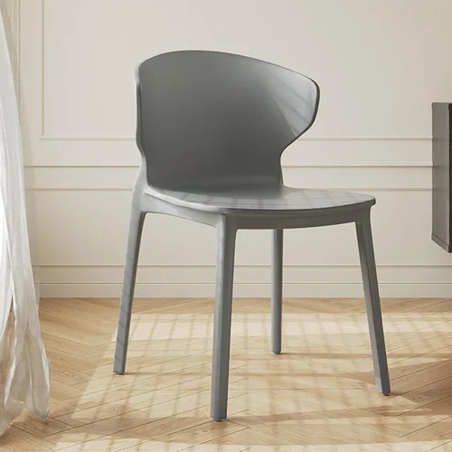 Vista 12 de Kitchen Dining Chairs Stackable,Plastic Chairs,Kitchen Chair, Stackable Patio Chair for Indoor, Outdoor, Restaurant, Cafe,Bistro,Assembly Free Black