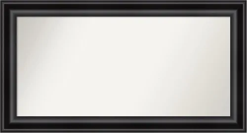 Vista 297 de Amanti Art Espejo personalizado, espejo de baño negro puente, espejo de pared o espejo de tocador de baño sobre el fregadero (26 x 26 pulgadas)