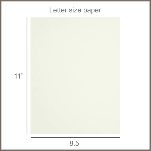 Vista 5 de Cartulina de 8.5 x 11 pulgadas, papel de cartulina amarilla marfil de 110 libras, papel de recortes de doble cara para manualidades, relieve