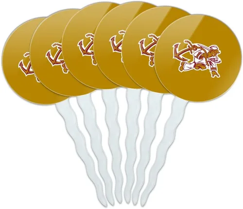 Vista 329 de Abilene Christian - Juego de 6 palillos para cupcakes con logotipo secundario