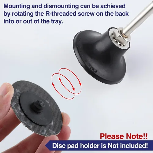 Vista 3 de SPEEDWOX 50 piezas de 2 pulgadas de 36 grano Discos de cambio rápido con bloqueo de rollo Revestimiento de óxido de aluminio Accesorios