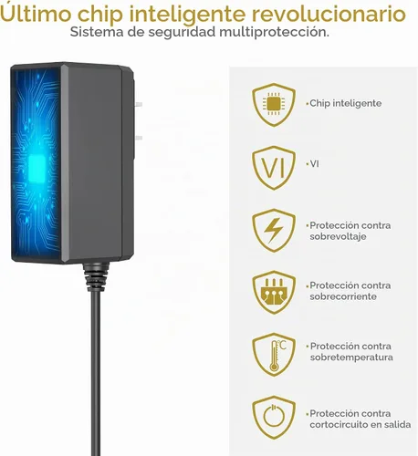 Vista 2 de Cargador de repuesto de 18 V con certificación UL para Sharper Image 2437599 1011666 1013002 1012667 1013983 1013985 Powerboost Percussion Deep