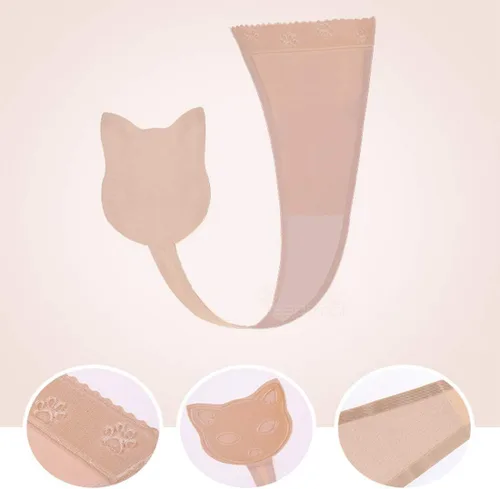 Vista 2 de HTRUIYA Womens C String Invisible Panty Cat Shaped Self Adhesive Strapless Thong Seamless Mini Underwear