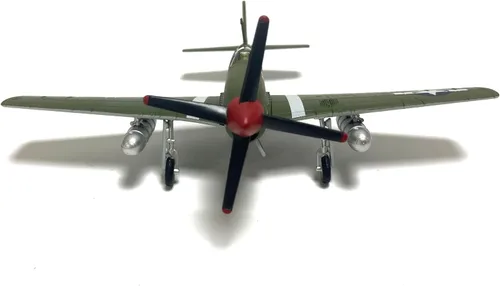 Vista 8 de Modelo de avión fundido a troquel P-51 Mustang 1/72 de América del Norte