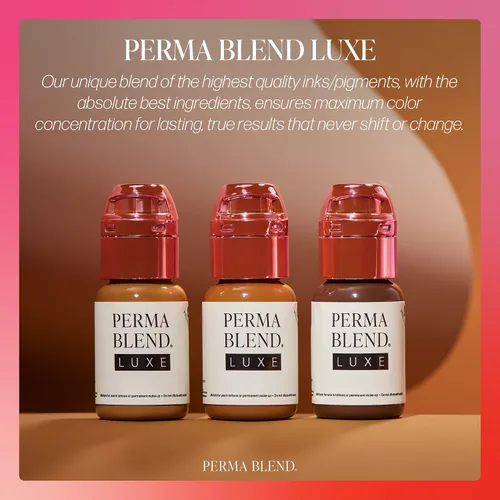 Vista 4 de Perma Blend Luxe - Higo - Tinta vegana para tatuaje de labios, pigmento microblading marrón frío con opacidad media, para rubor de labios