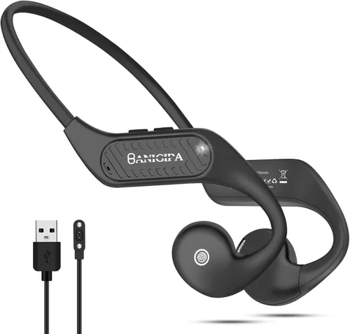 Vista 10 de BANIGIPA Auriculares Bluetooth con micrófono Boom, auriculares de oreja abierta con micrófono con cancelación de ruido, auriculares inalámbricos