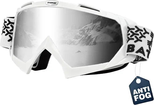 Vista 12 de Gafas de esquí antivaho OTG para adultos y niños, gafas de snowboard con 100% protección UV y ajuste antideslizante para esquí