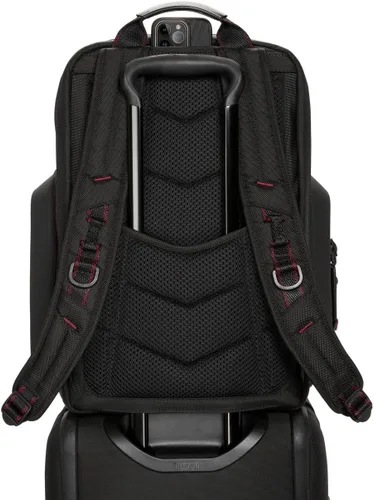 Vista 3 de TUMI - Mochila grande para portátil Alpha Bravo Esports Pro - Mochila definitiva para atletas de deportes electrónicos - Red Ombre, Rojo ombre