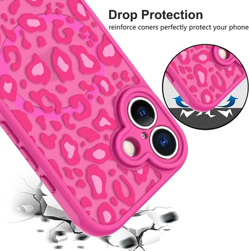 Vista 137 de KANGHAR - Funda compatible con iPhone 11, diseño de leopardo negro, textura de neumático antideslizante, a prueba de golpes, funda protectora
