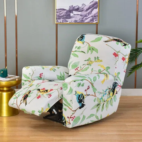 Vista 19 de Fundas para silla reclinable para silla reclinable, 4 piezas, funda para sofá reclinable con bolsillos, funda elástica antideslizante y reclinable