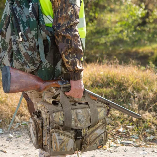 Vista 7 de MYDAYS Bolsa ciega de caza, bolsa de lona flotante para caza de patos, aves acuáticas, paloma, Camo, Táctica