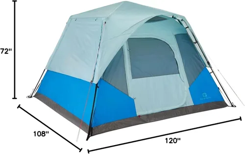Vista 10 de Outbound Tienda de campaña desplegable instantánea para acampar con bolsa de transporte y lluvia Resistente al agua 3 estaciones Tiendas