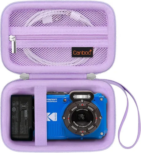 Vista 11 de Canboc - Funda de transporte para cámara digital KODAK PIXPRO WPZ2, resistente e impermeable, bolsa de fotografía subacuática, bolsillo de malla