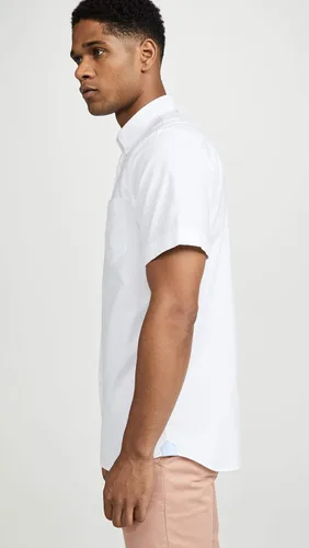 Vista 4 de Lacoste Camisa de manga corta Oxford con cuello abotonado y ajuste regular para hombre