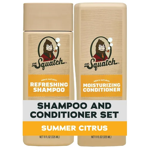 Vista 15 de Dr. Squatch Paquete de Cabello Natural para Hombres - Cabello Saludable y de Aspecto Abundante - Champú de Alquitrán de Pino (8 fl oz)