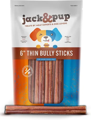 Vista 8 de Jack&Pup - Palitos masticables para perros pequeños, de 6 pulgadas, masticables, de grado premium, totalmente naturales, para cachorros