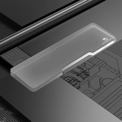Vista 6 de Reposamuñecas acrílico para teclado – Teclado compacto 60% – Teclados mecánicos Reposamanos ergonómico para teclado de computadora, base