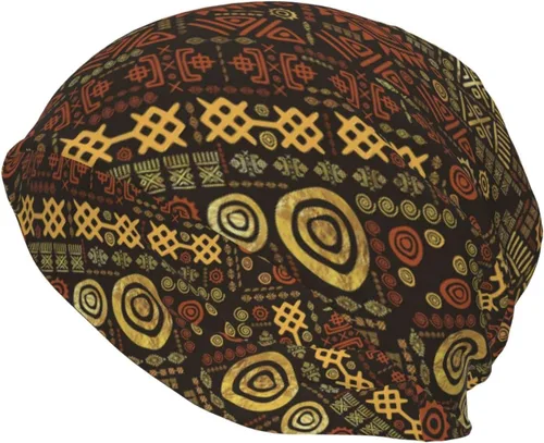 Vista 11 de Gorro africano holgado para adultos, tejido elástico, de calavera, gorro de invierno para exteriores para mujeres y hombres